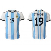 Camiseta Argentina Nicolas Otamendi #19 Primera Equipación Mundial 2022 manga corta